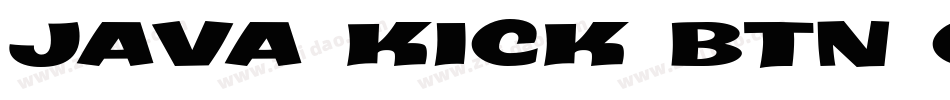 Java Kick BTN Cond Oblique字体转换